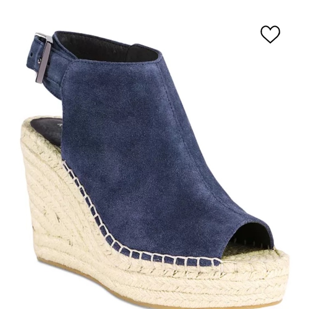 Kenneth Cole Olivia Espadrille Peep-Toe Wedges